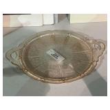 Pink Depression Glass Serving Plate