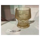Vintage Georgian Amber Glass Tumbler