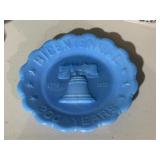 Vintage Blue Glass Fenton Festival Dish