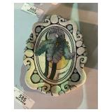 Pottery Iris Wall Painting