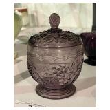 Imperial Glass Amethyst Covered Dish