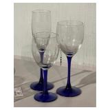 Vintage Luminarc Neptune Stem Glasses