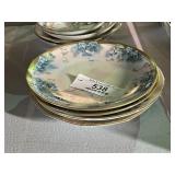 4 Hand Painted Porcelain Dishes