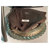 Ornate Vintage Trays & Tarnish Bag