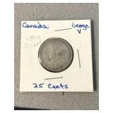 Canadian 25 Cent Silver Coin