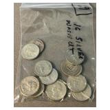 16 Washington Silver Quarters