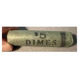 Roll of UNC 1964 Dimes