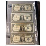 Four 1957 Silver Certificates