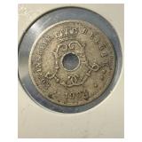 1904 Belgium 5 Cem Coin