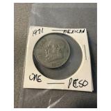 1971 Mexican One Peso Coin