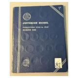 Book of 45 Jefferson Nickels