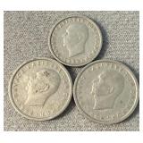 3 Greek Foreign Coins
