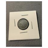 1918 France 50 Centimes Silver Coin
