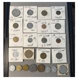25 Various Foreign Coins