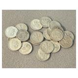 20 Roosevelt Silver Dimes
