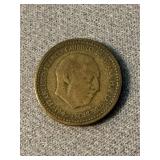 1947 Una Pesta Spanish Coin