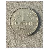 1950 J Deutsche 1 Mark Coin