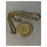 1974 Eisenhower Dollar Necklace