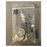 25 Mercury Silver Dimes