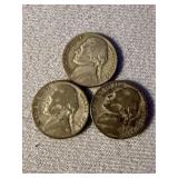 3 War Nickels