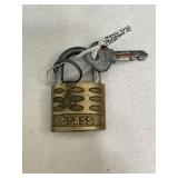 Slaymaker Brass Padlock