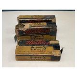 3 Western Super X 219 Zipper Boxes