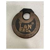 Antique L & N Railroad Padlock
