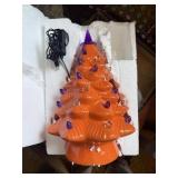 2 Ceramic Christmas Trees