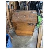 Wood Trash Bin