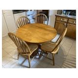 Oak Table & Four Chairs