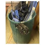 Canopy, Chairs & Trash Can