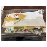 Box of Misc Stamps & Postcards