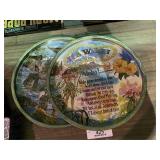Signed Artist Vintage Trays
