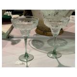 Crystal D-Arques Durand Sombrero Margarita Glasses