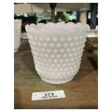 Fire King Hobnail Milk Gals Planter