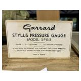 Garrard Stylus Pressure Guage