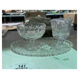 Vintage Pinwheel Pattern Sugar / Creamer Set
