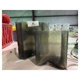 Avocado Green Glass Vases