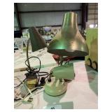 3 Antique Desk Lamps