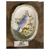 Hand Painted Porcelain Wall Plaque