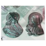 1920's Metal Wall Plaque Set