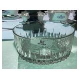 Vintage Arcoroc France Starburst Crystal Bowl