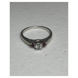 Sterling Silver 3 Stone Ring