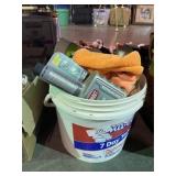 Bucket of Misc. Garage Items
