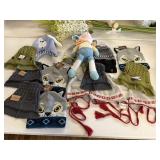 Assorted Baby Hats & Lamb