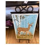 Metal Easel & Newburgh Deer Print