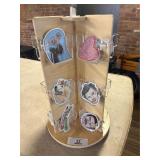 Revolving Stand & Assorted Stickers
