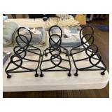 Three Metal Plate Racks