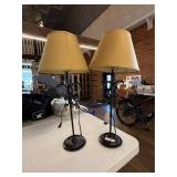 Two Metal Lamps