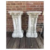 2 Plaster / Concrete Pillars